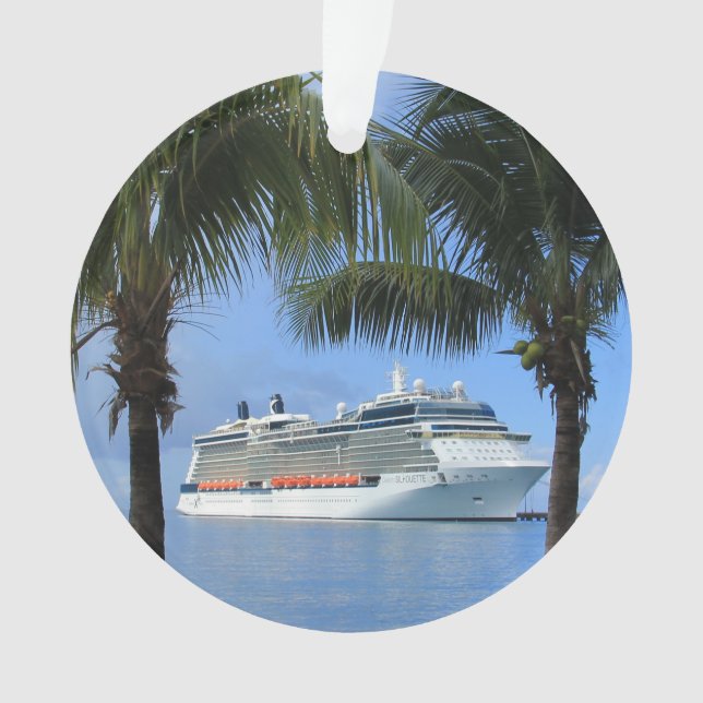 Adorno Silhouette de celebridades en el paraíso del copo  (Anverso)