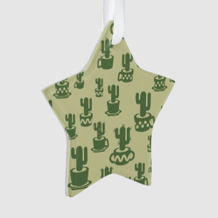 Adorno Silueta de cactus suculenta en tazas y macetas