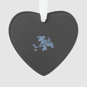 Adorno Silueta de perro Golden Retriever Labrador Hockey 