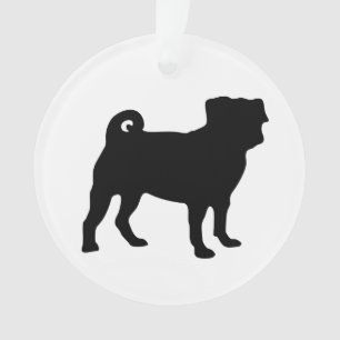 Adorno Silueta negra del barro amasado - diseño simple