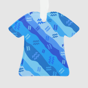 Adorno Símbolo Aquarius Zodiac