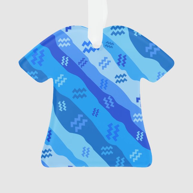 Adorno Símbolo Aquarius Zodiac (Anverso)