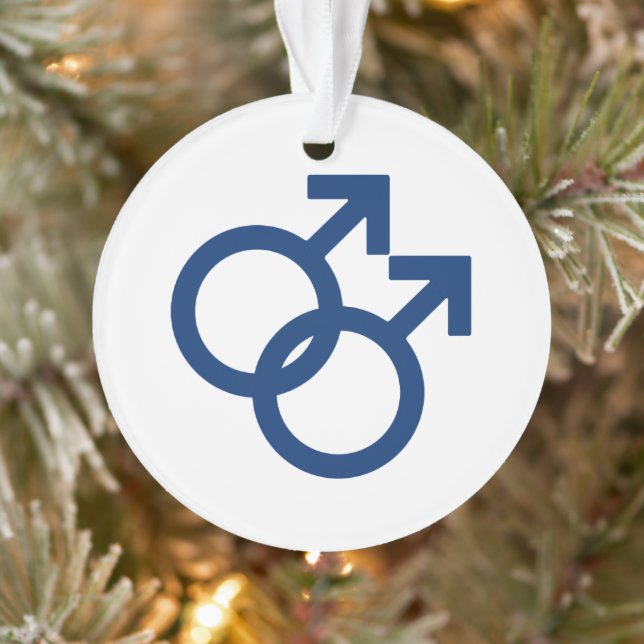 Adorno Símbolo de género masculino gay MLM (Árbol)