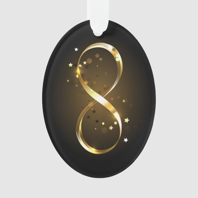 Adorno Símbolo de infinito dorado (Anverso)