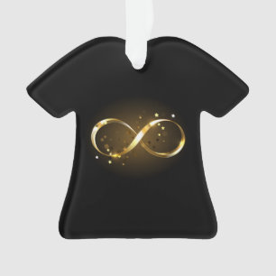 Adorno Símbolo de infinito dorado