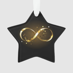 Adorno Símbolo de infinito dorado