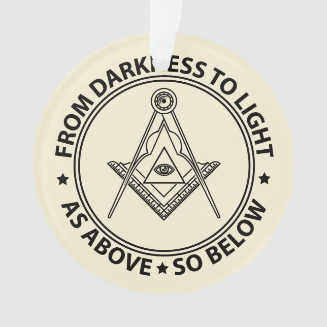 Adorno Símbolo de masonería (Anverso)