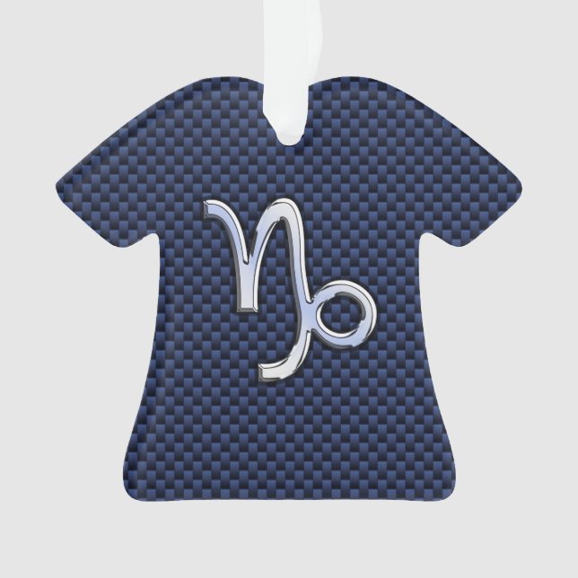 Adorno Símbolo zodiaco de Capricornio estilo de fibra de  (Anverso)