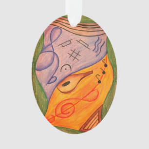 Adorno Símbolos musicales Navidades Treble Clef