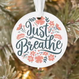 Adorno Simplemente respira meditación yoga citas de boho 