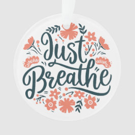 Adorno Simplemente respira meditación yoga citas de boho