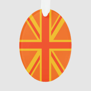 Adorno Sindicato de Naranjas vibrante Jack Bandera Britán