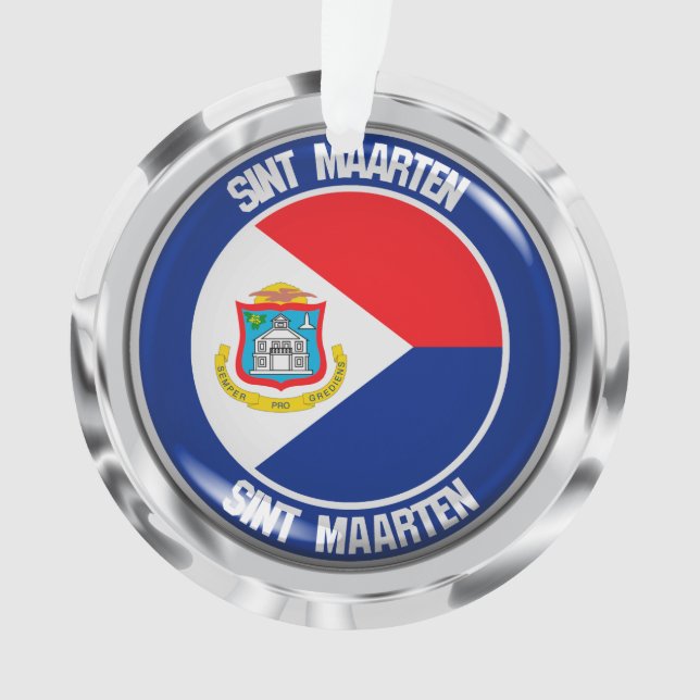Adorno Sint Maarten Round Emblem (Anverso)