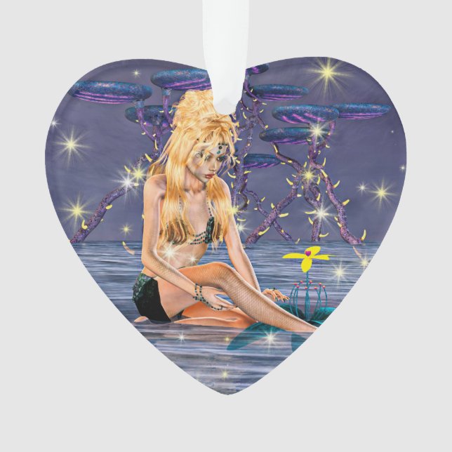 Adorno Sirena Dorada (Anverso)