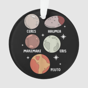 Adorno Sistema Solar Espacial Exterior Planeta Enano Para