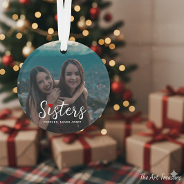 Adorno Sisters Connected At Heart Photo Keepsake White