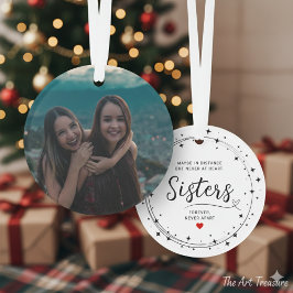 Adorno Sisters Connected At Heart Photo Keepsake White