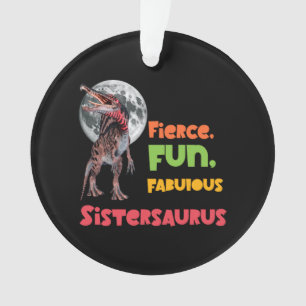 Adorno Sistersaurus Equipo de Dinos Hermanas Parejas Dise