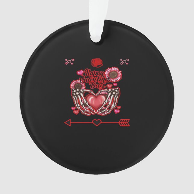 Adorno Skeleton Hands Día de San Valentín Classic (Anverso)