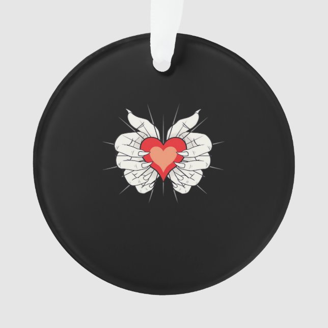 Adorno Skeleton Hands Heart Classic (Anverso)