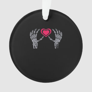 Adorno Skeleton Hands Heart Cute