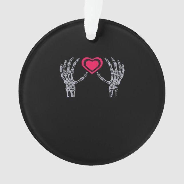 Adorno Skeleton Hands Heart Cute (Anverso)