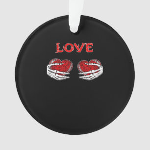 Adorno Skeleton Hands Heart Funny Design