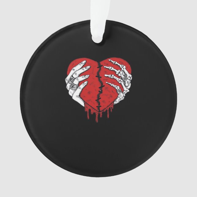 Adorno Skeleton Hands Hearts Classic Trending (Anverso)