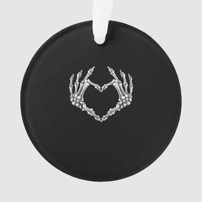 Adorno Skeleton Heart And Hands Gothic Halloween (Anverso)