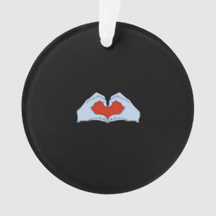 Adorno Skeleton Heart Hands Classic & Basic Halloween