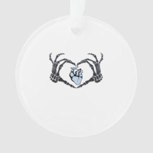 Adorno Skeleton Heart Hands Classic Design para Halloween