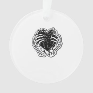 Adorno Skeleton Heart Hands Funny