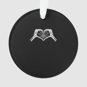 Adorno Skeleton Heart Hands Spiderweb Halloween Spooky Wo