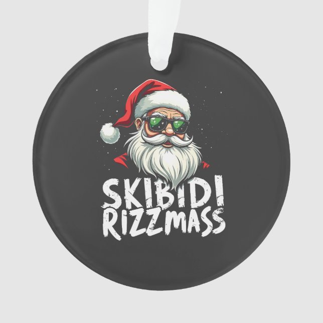 Adorno Skibidi Rizzmas Navidades divertidos de jerga gene (Anverso)