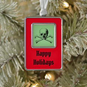 Adorno Skull and Crossbone Jolly Roger Pirate