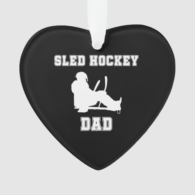Adorno Sled Hockey Dad (Anverso)