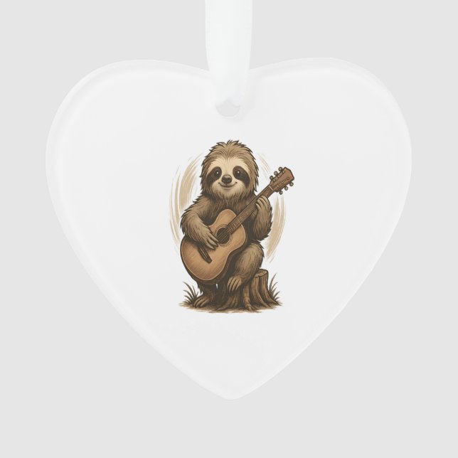 Adorno Sloth Playing Guitar (Anverso)