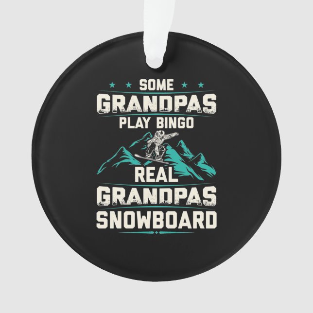 Adorno Snowboard Real Grandpas (Anverso)