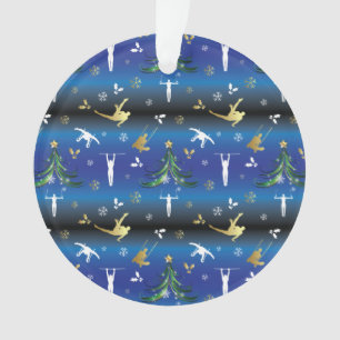 Adorno Snowflake árbol de Navidad de gimnasia masculina