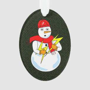 Adorno Snowman eléctrico