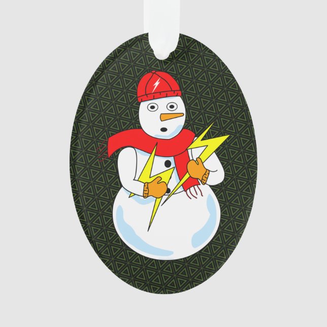 Adorno Snowman eléctrico (Anverso)