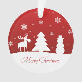Adorno Snowman, reno de árbol de Navidad