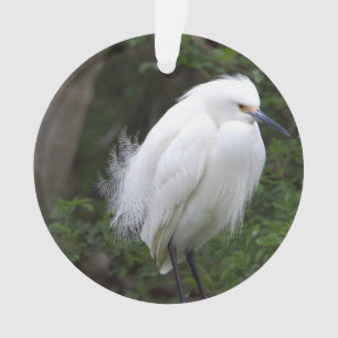 Adorno Snowy Egret Ornament