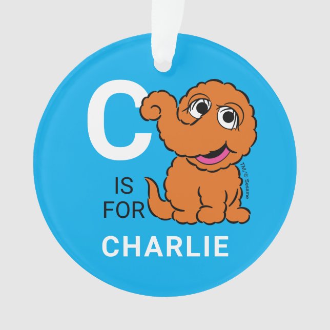 Adorno Snuffleupagus | Nombre personalizado con foto (Anverso)