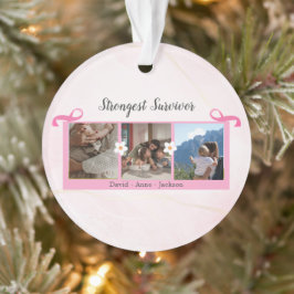 Adorno Sobreviviente del cáncer de mama Tres Collages de 