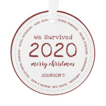 Sobrevivimos al 2020 Nombre Acrílico