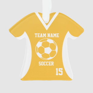 Adorno Soccer Sports Jersey Gold con foto