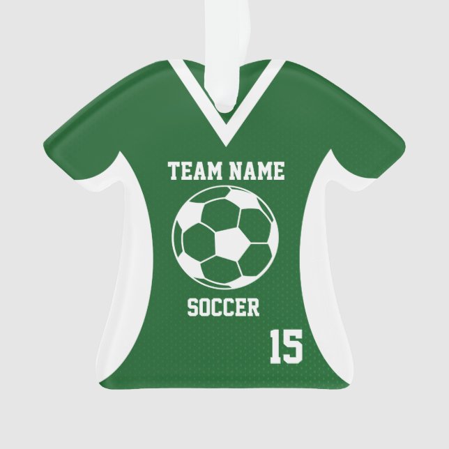 Adorno Soccer Sports Jersey Green con foto (Anverso)