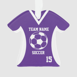 Adorno Soccer Sports Jersey Purple con foto