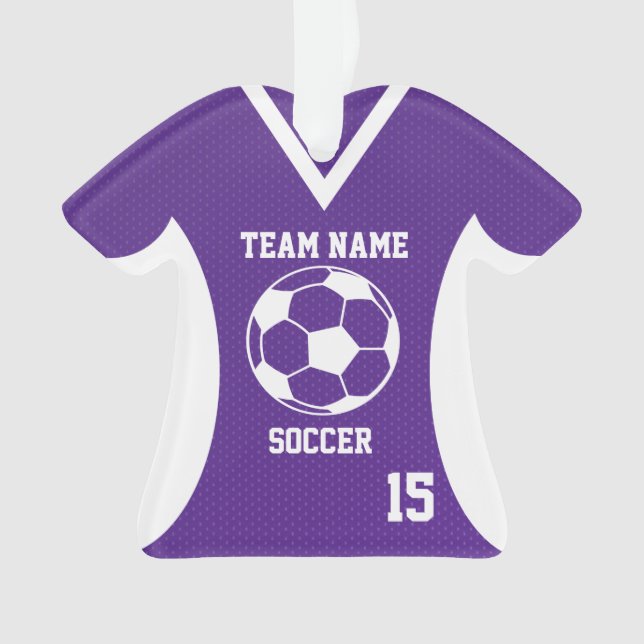 Adorno Soccer Sports Jersey Purple con foto (Anverso)